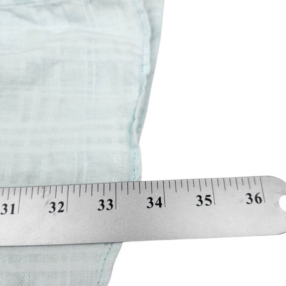 Caribbean Linen Blend Button Up Shirt Mens 3XB Mint Green Keep Cool Coastal - Picture 11 of 11